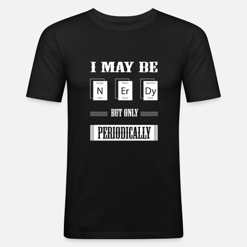 Ich bin ein Nerd - Männer Slim Fit T-Shirt - Schwarz