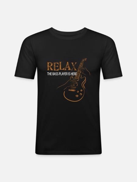 Bass player - Men's Slim Fit T-Shirt - black