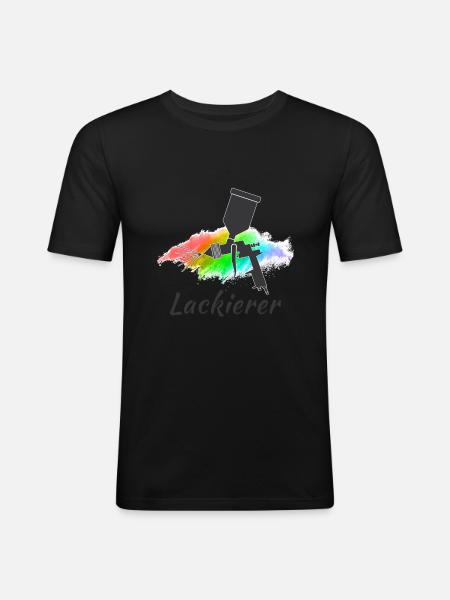 Peintres peintres - T-shirt près du corps Homme - noir