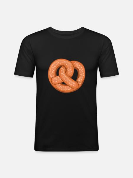 Pretzel - Men's Slim Fit T-Shirt - black
