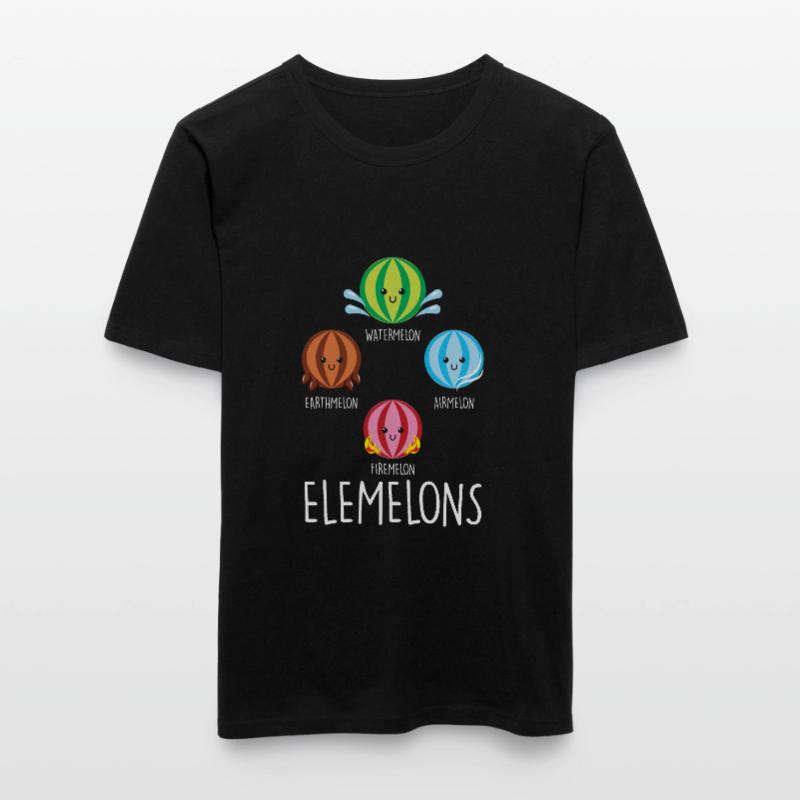 Élément pastèon Chimie Eau Terre Feu Air T-shirt près du corps Homme