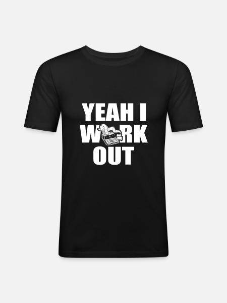 Drôle comptable Pun comptable calculateur - T-shirt près du corps Homme - noir
