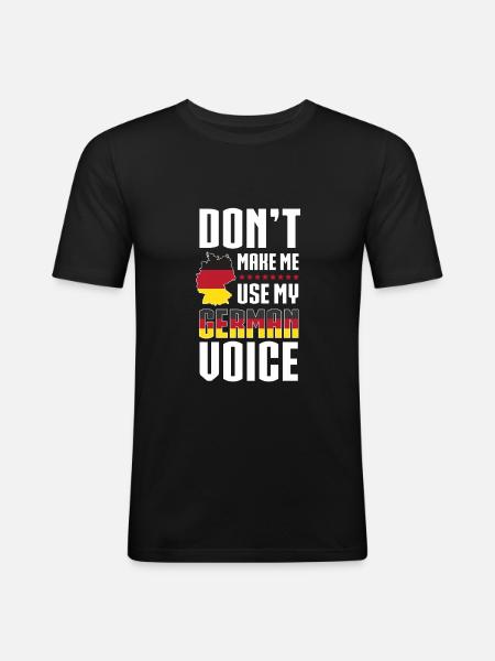 German Voice Germany - Men's Slim Fit T-Shirt - black