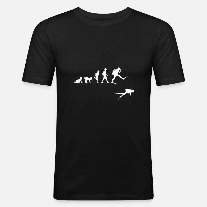 Evolution diver - Men's Slim Fit T-Shirt - black