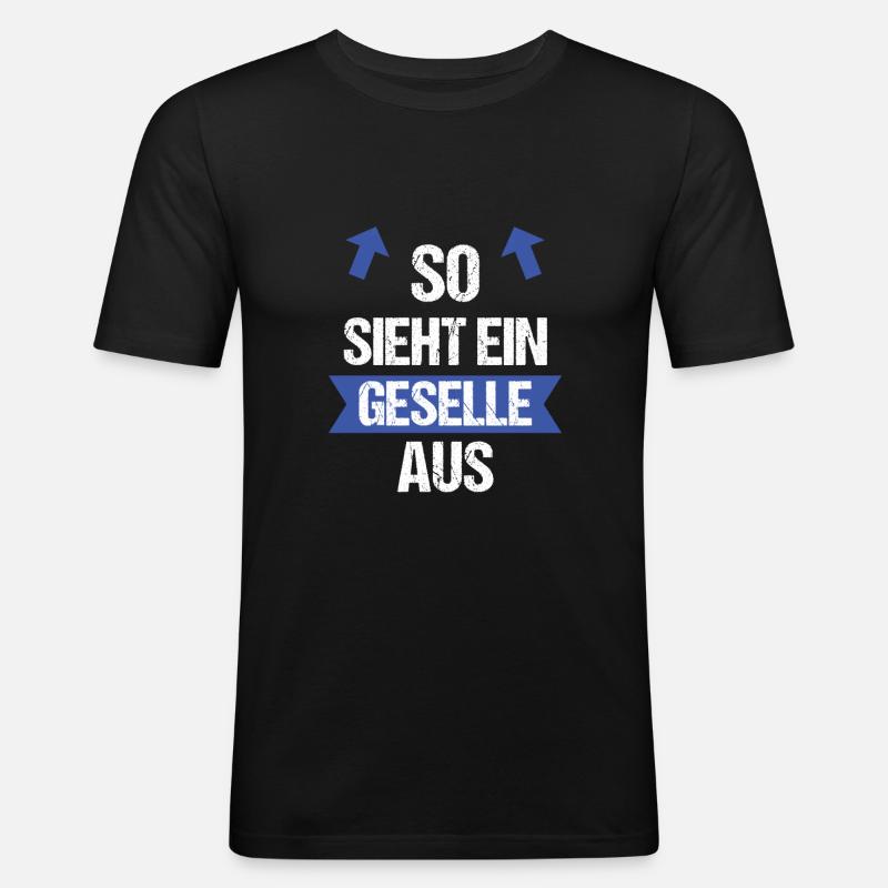 Geselle - Männer Slim Fit T-Shirt - Schwarz