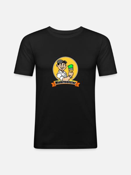 master painter - Men's Slim Fit T-Shirt - black