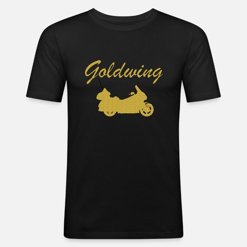 Goldwing Geschenk Geschenkidee - Männer Slim Fit T-Shirt - Schwarz