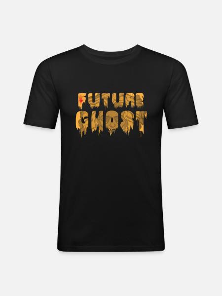 future ghost halloween ghosts - Men's Slim Fit T-Shirt - black