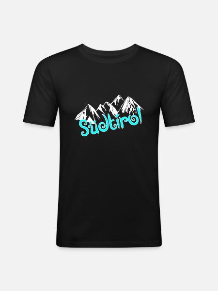 South tyrol - Men's Slim Fit T-Shirt - black