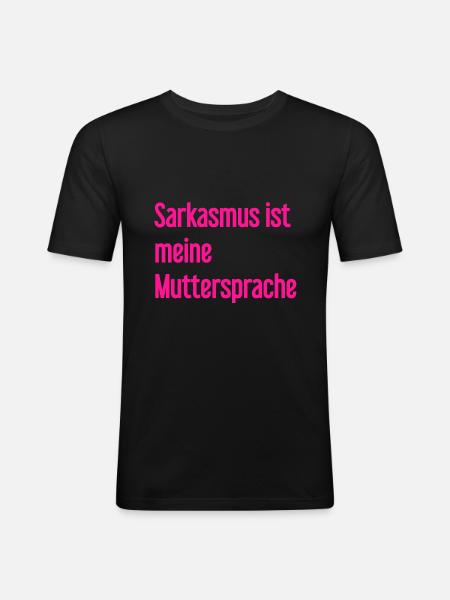 Sarcasm Pro - Men's Slim Fit T-Shirt - black