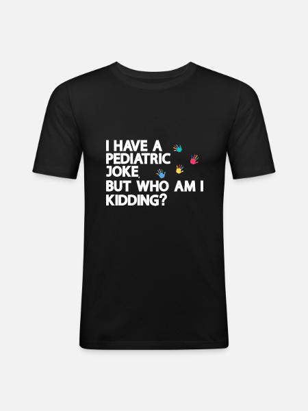 Paediatric Nurse - Men's Slim Fit T-Shirt - black