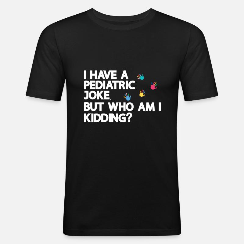 Infirmière pédiatrique - T-shirt près du corps Homme - noir