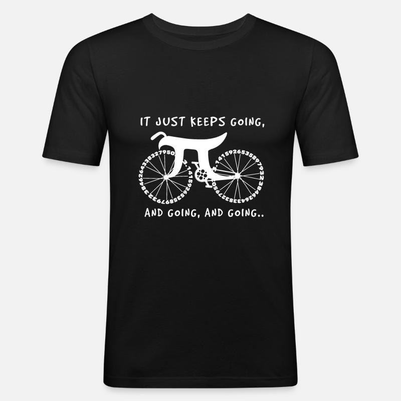 Math cyclist - Men's Slim Fit T-Shirt - black