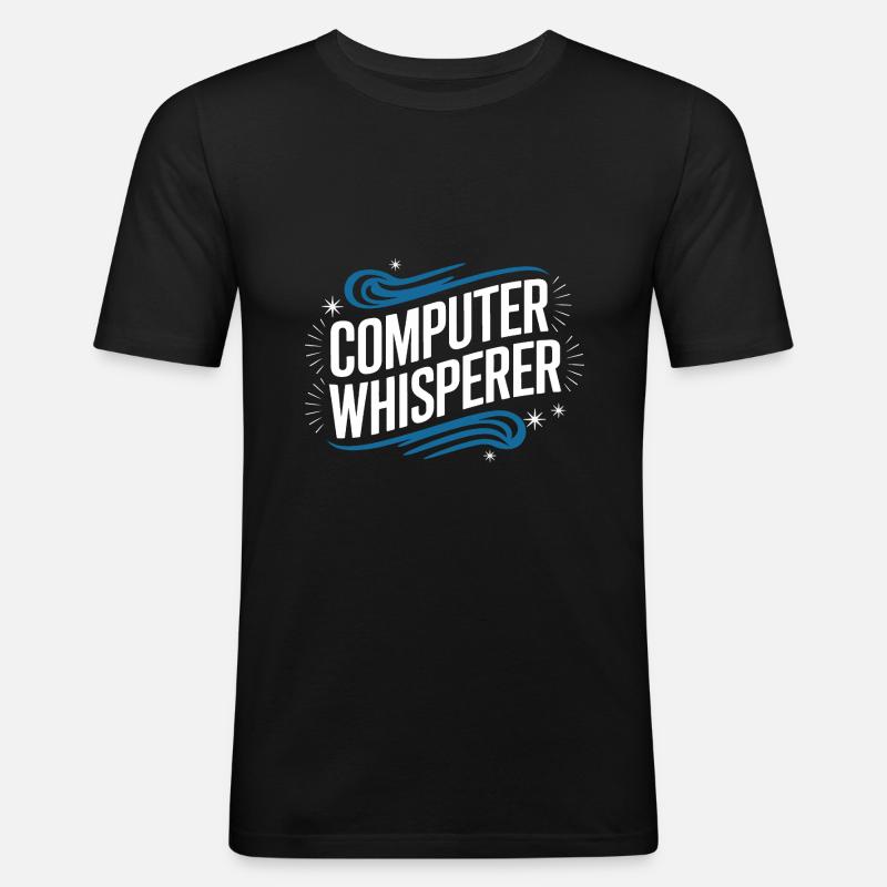 Technical Support Computer - Men's Slim Fit T-Shirt - black