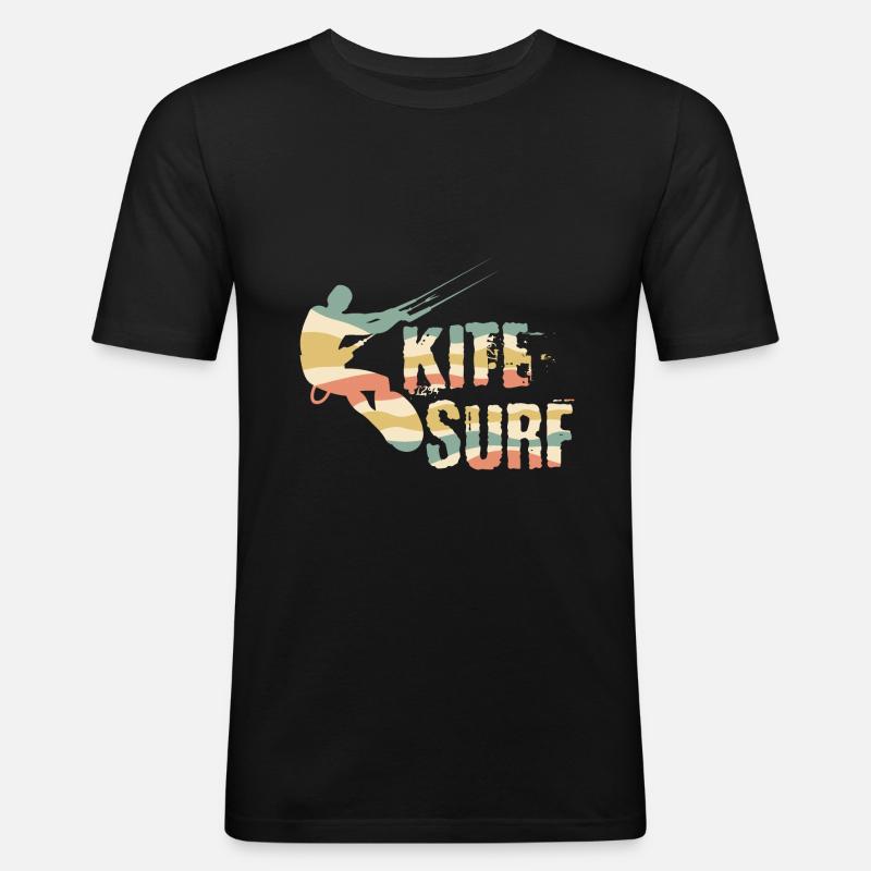 Kiting - Men's Slim Fit T-Shirt - black