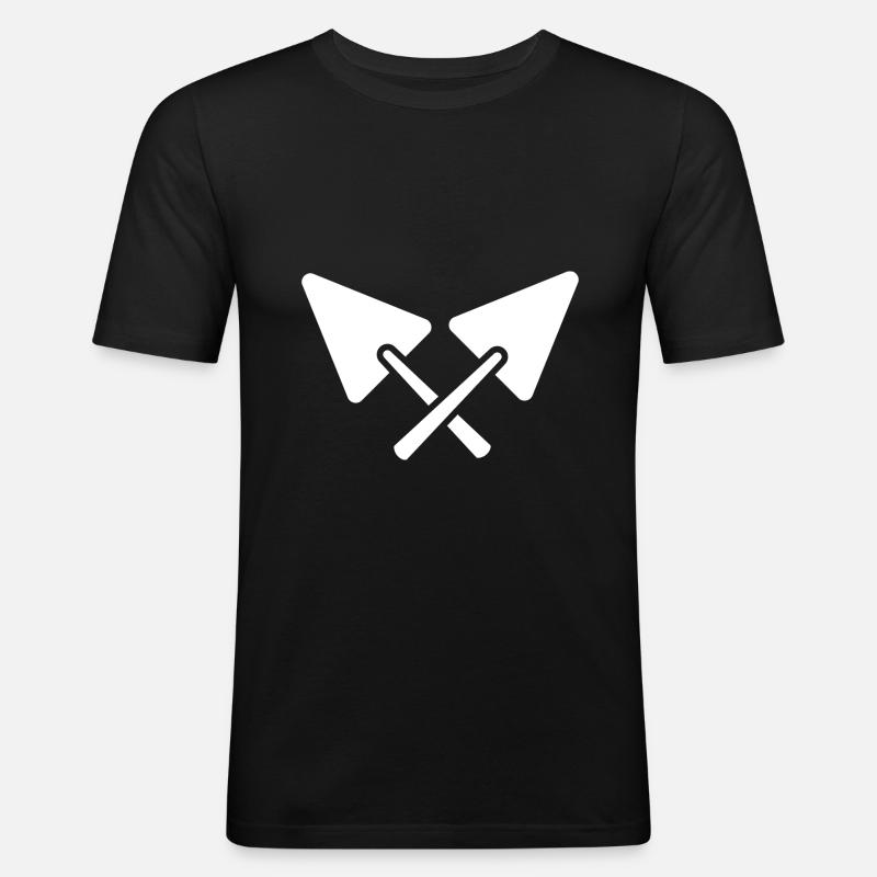 Bricklayer construction site - Men's Slim Fit T-Shirt - black
