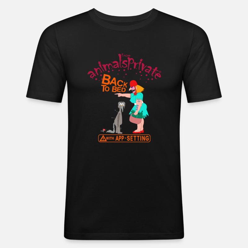 German singlebörse - Männer Slim Fit T-Shirt - Schwarz