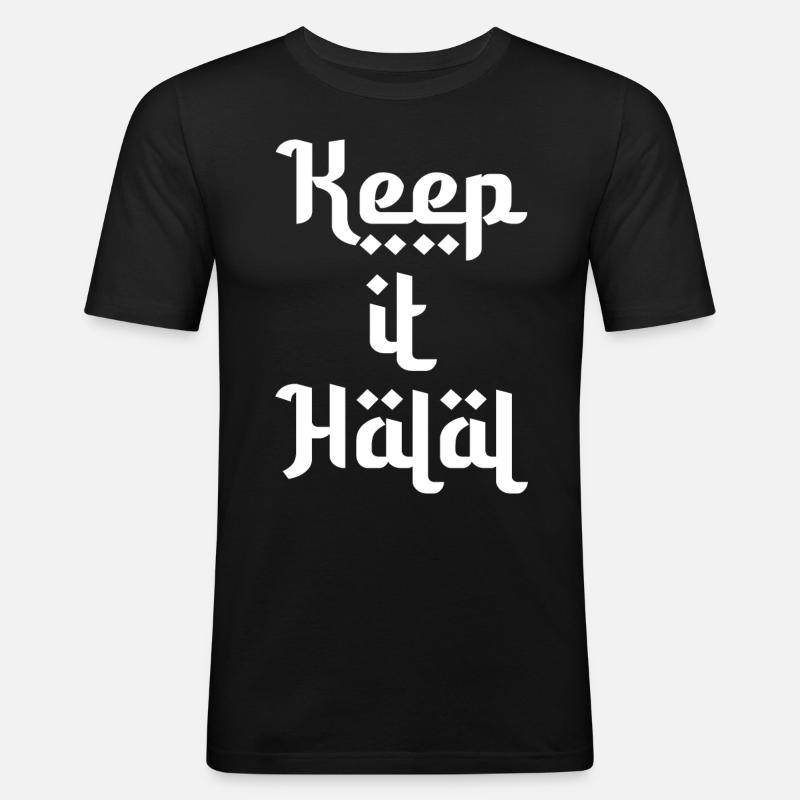 keep it halal gift - Men's Slim Fit T-Shirt - black
