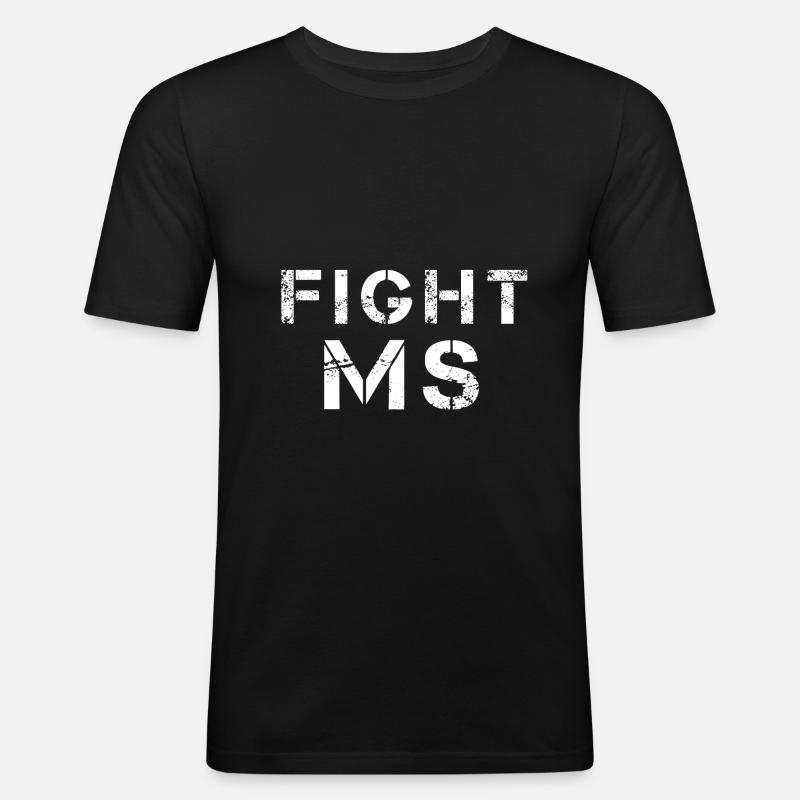 Multible sclerosis MS - Men's Slim Fit T-Shirt - black