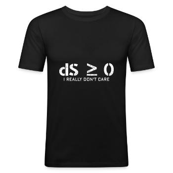Thermodynamik Physik - Männer Slim Fit T-Shirt - Schwarz - Vorne - Nik (191cm)
