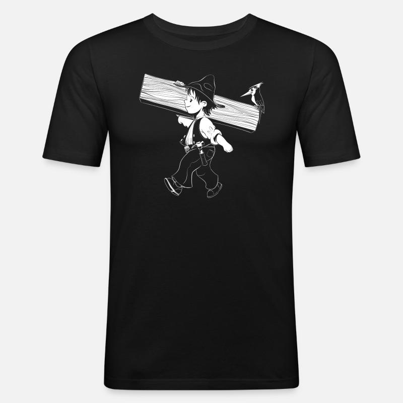 Zimmermann - Männer Slim Fit T-Shirt - Schwarz
