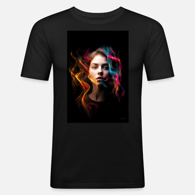 Sinnlich 4 - Männer Slim Fit T-Shirt - Schwarz