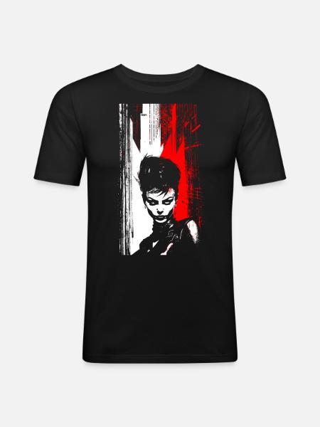 Femme fatale - T-shirt près du corps Homme - noir