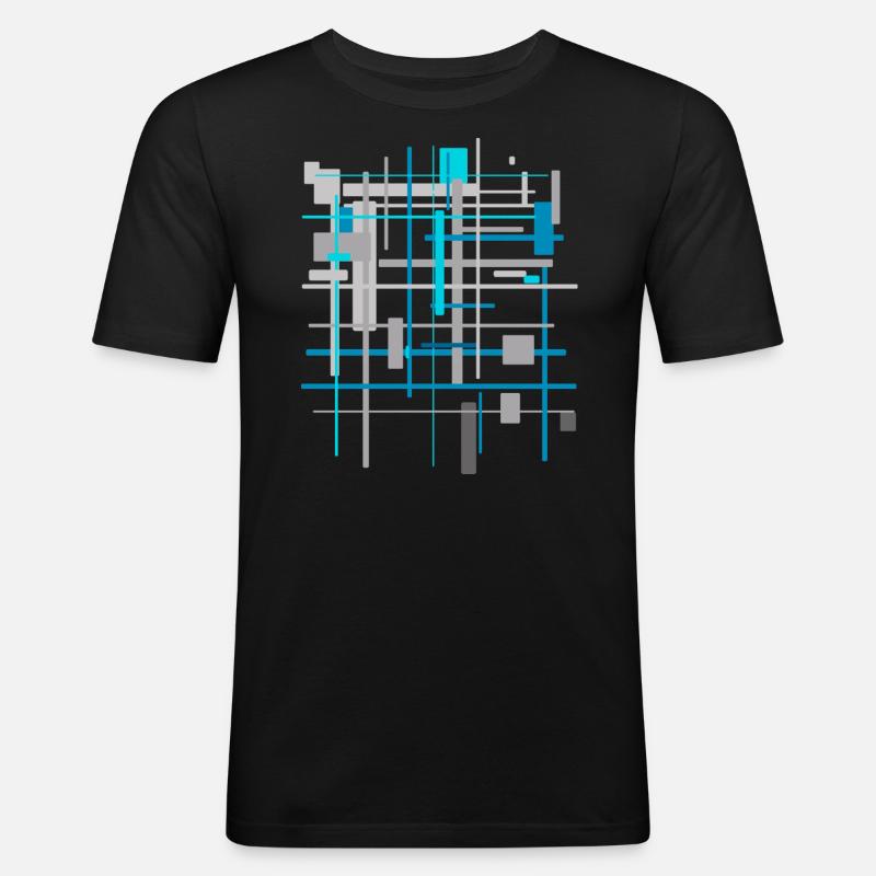 Architecture Patterns - Men's Slim Fit T-Shirt - black