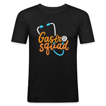 Medical Assistant Gastro Doctor Gastroenterology - Men's Slim Fit T-Shirt - black - Front - Nik (191cm)