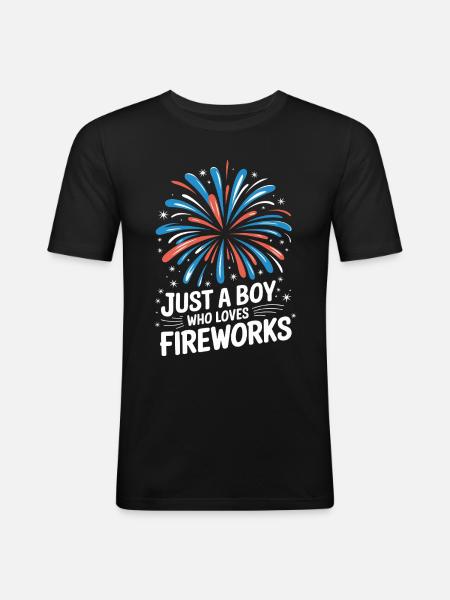 Pyrotechnics Fireworks Pyrotechnics - Men's Slim Fit T-Shirt - black