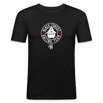 Black Forest Racing Team - Männer Slim Fit T-Shirt - Schwarz - Vorne - Nik (191cm)
