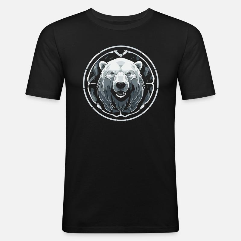 Eisbär - Männer Slim Fit T-Shirt - Schwarz