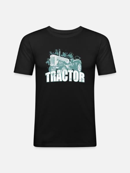 Tractor - Men's Slim Fit T-Shirt - black