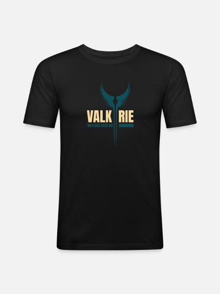 Vikings Valkyrie - Men's Slim Fit T-Shirt - black