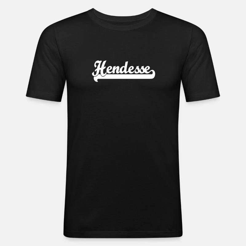 Handschuhsheim Hendesse Heidelberg - Männer Slim Fit T-Shirt - Schwarz