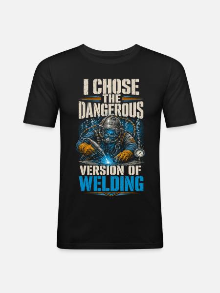 Underwater Welder Underwater Welder - Men's Slim Fit T-Shirt - black