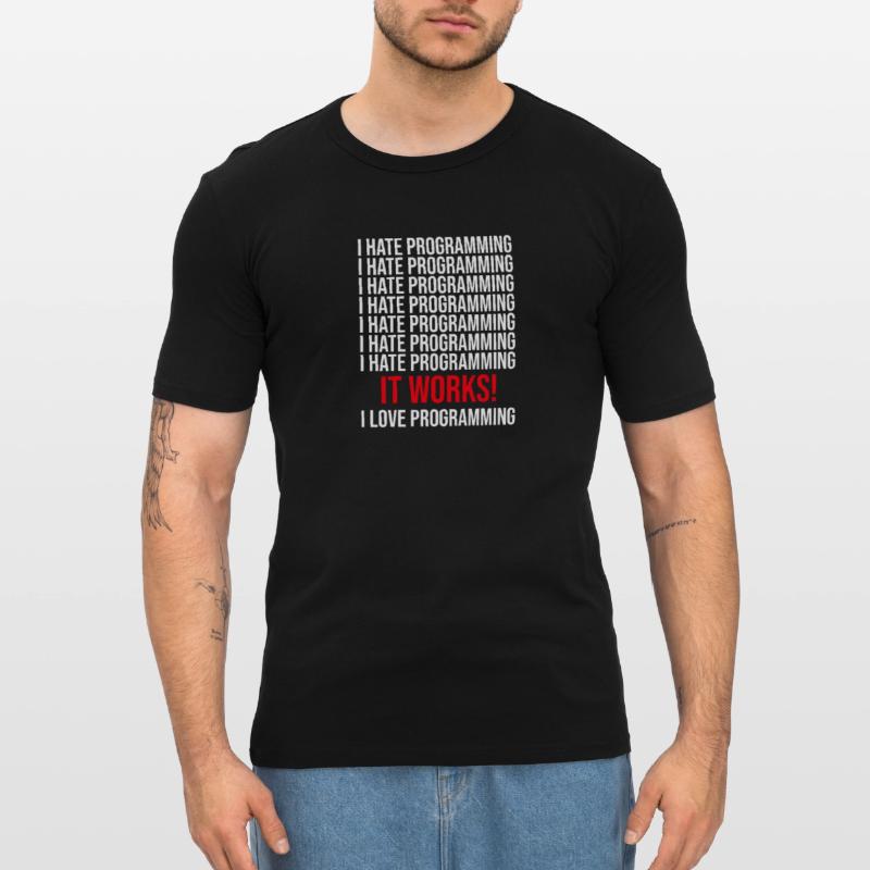 Programmierer Ich Hasse Programmieren Männer Slim Fit T-Shirt