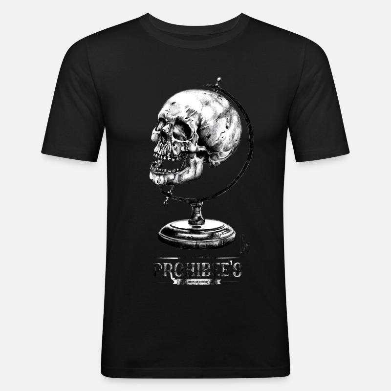 "Bipolar" - Männer Slim Fit T-Shirt - Schwarz