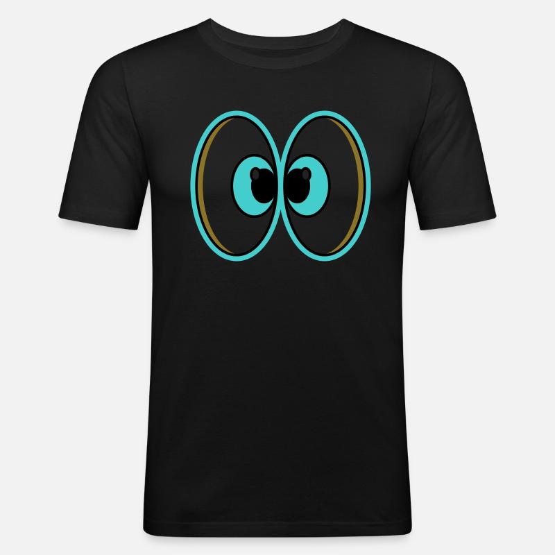 "Innovative Design" - Männer Slim Fit T-Shirt - Schwarz