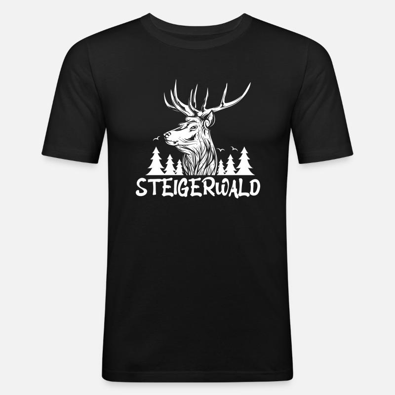Steigerwald - Männer Slim Fit T-Shirt - Schwarz