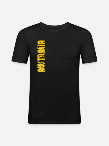 AUSTRALIA - Men's Slim Fit T-Shirt - black