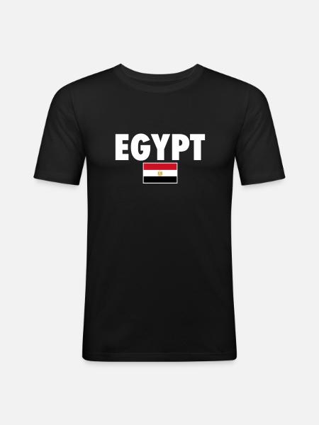 Egypt Egyptian Flag Egyptian - Men's Slim Fit T-Shirt - black