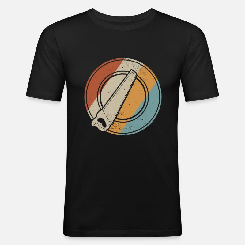 Dachdecker geschenk dachdeckermeister - Männer Slim Fit T-Shirt - Schwarz
