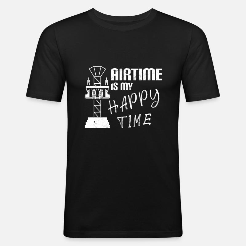 Rollercoaster Parc d’attractions Rollercoaster - T-shirt près du corps Homme - noir