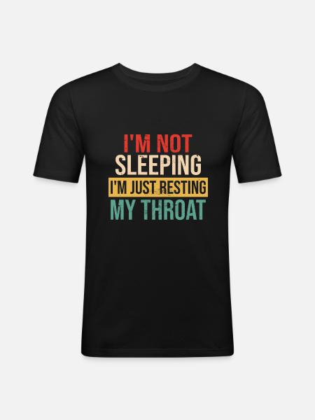 Funny opera singer - Men's Slim Fit T-Shirt - black