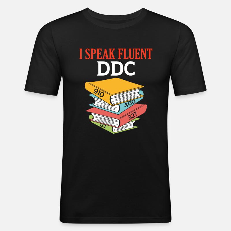 Library Assistant Library Assistant - Men's Slim Fit T-Shirt - black