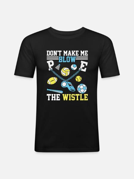 Lustige Auster - Männer Slim Fit T-Shirt - Schwarz