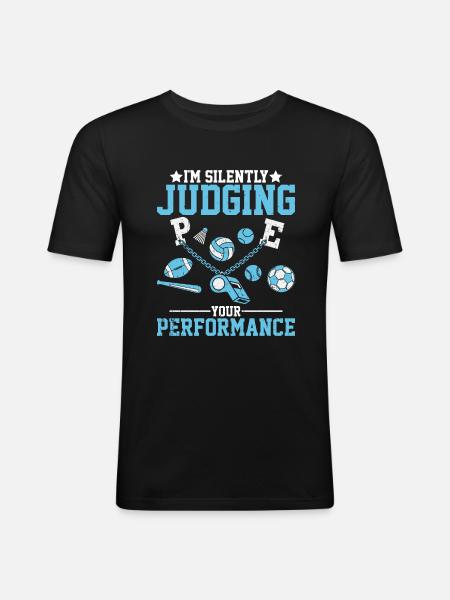 Lustige Auster - Männer Slim Fit T-Shirt - Schwarz