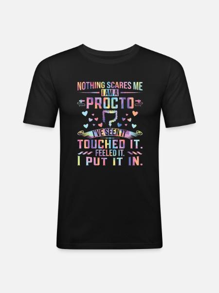 Endoscopy Proctologist Endo - Men's Slim Fit T-Shirt - black