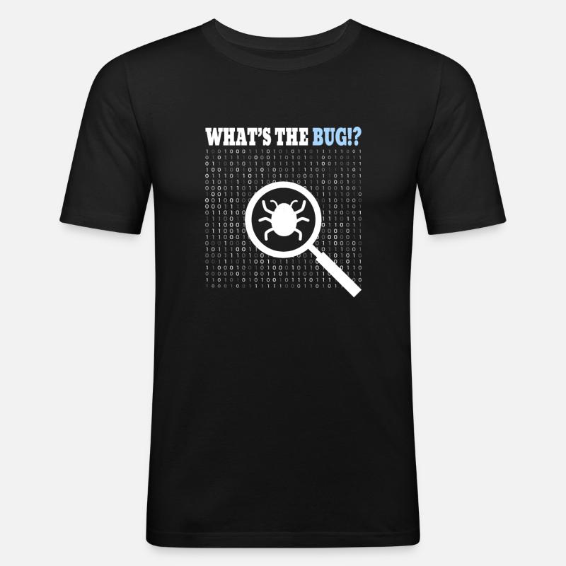 Coding Programmer Coder - Männer Slim Fit T-Shirt - Schwarz